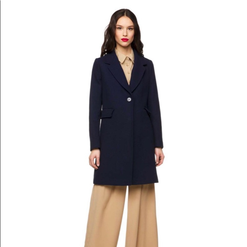 Benetton Lined Italian Wool Coat